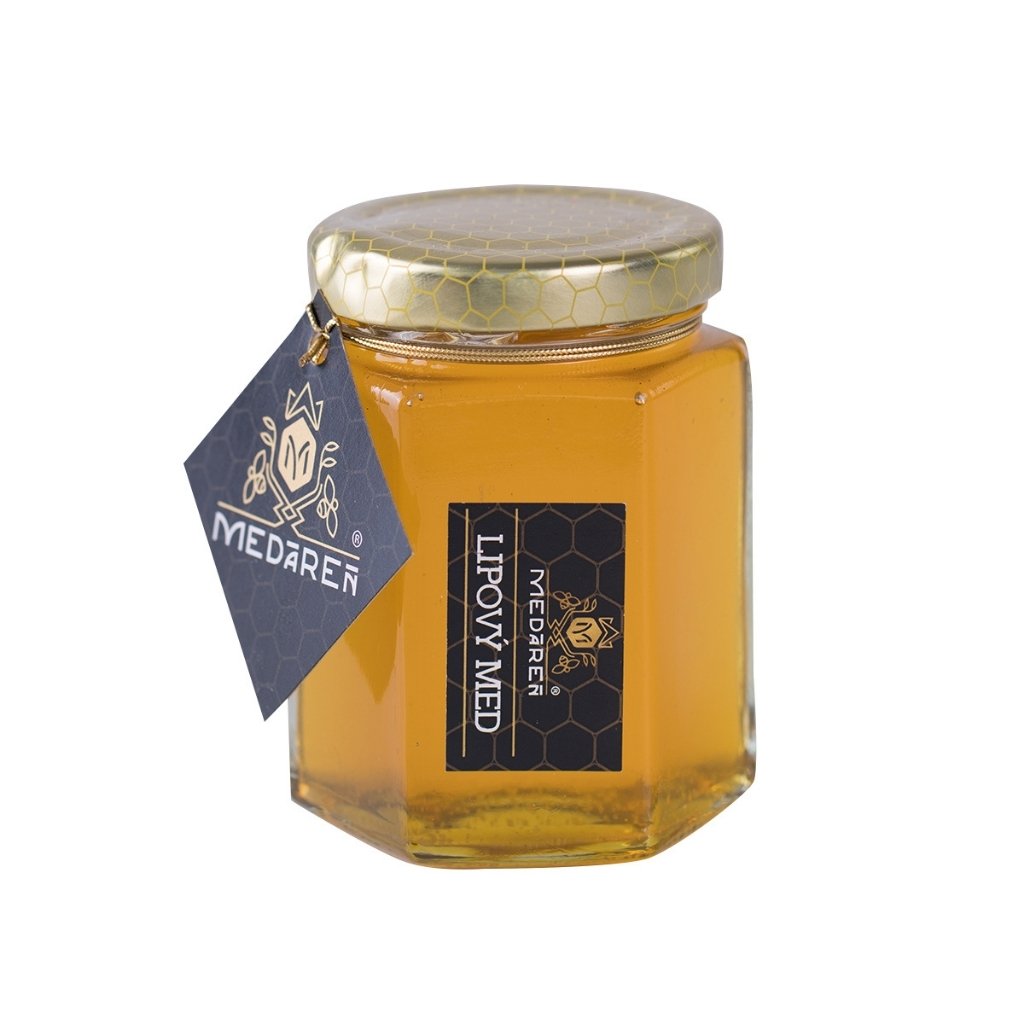 Lipový med hexagon 230g