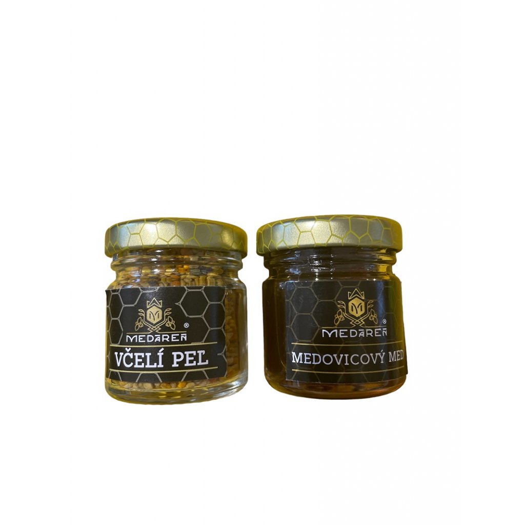 Medovicový mini med 50g + mini peľ 25g