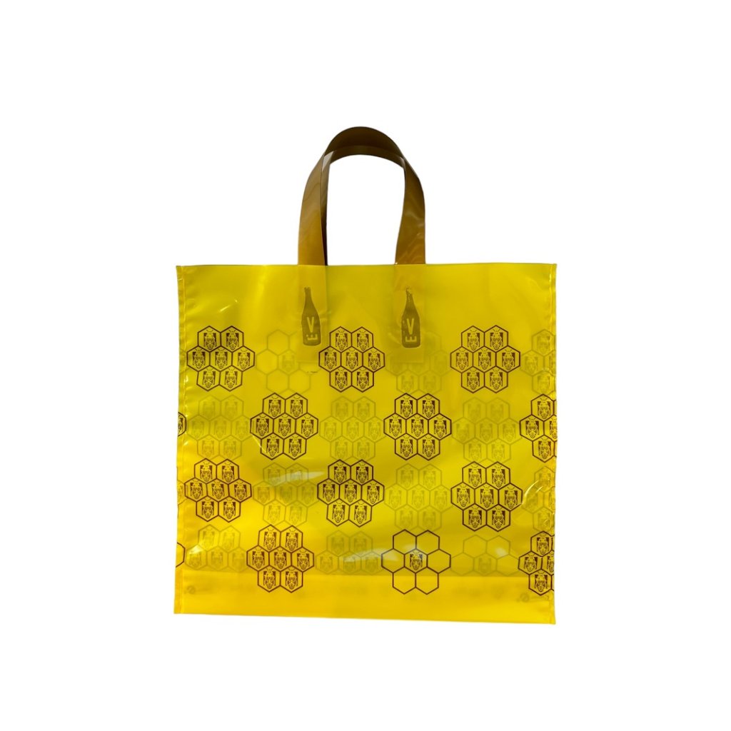 Darčeková taška na 2 x 1 kg medu žltá 25ks